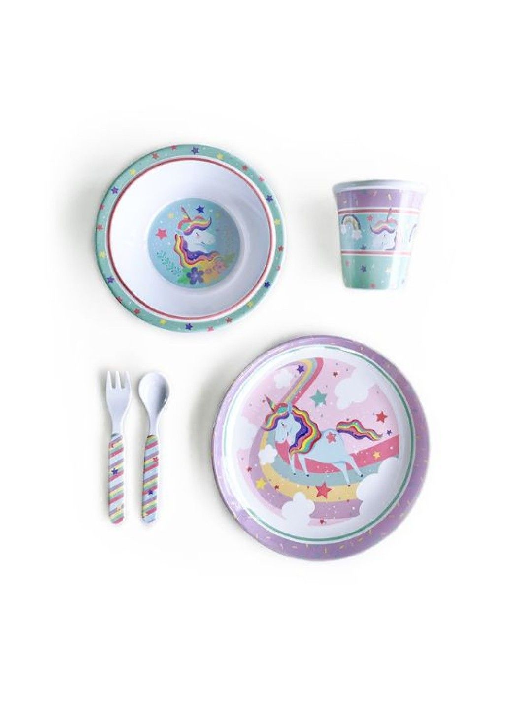Totsafe Premium Melamine Dishware (Unicorn Universe- Image 2)