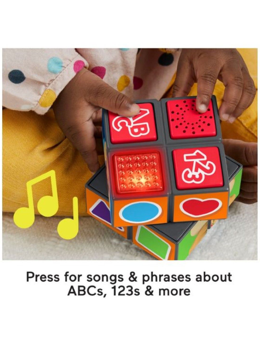 Fisher Price Laugh & Learn Puppy’s Activity Cube, Baby Learning Toy (Multicolor- Image 3)