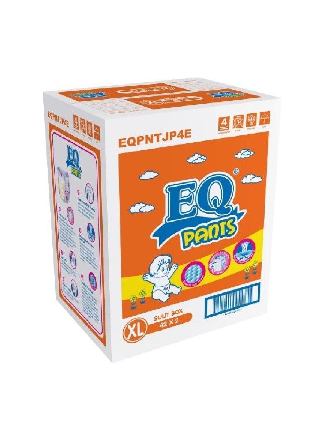 EQ Diapers and Wipes EQ Pants Sulit Box XL 42 x 2 (84s) (No Color- Image 2)