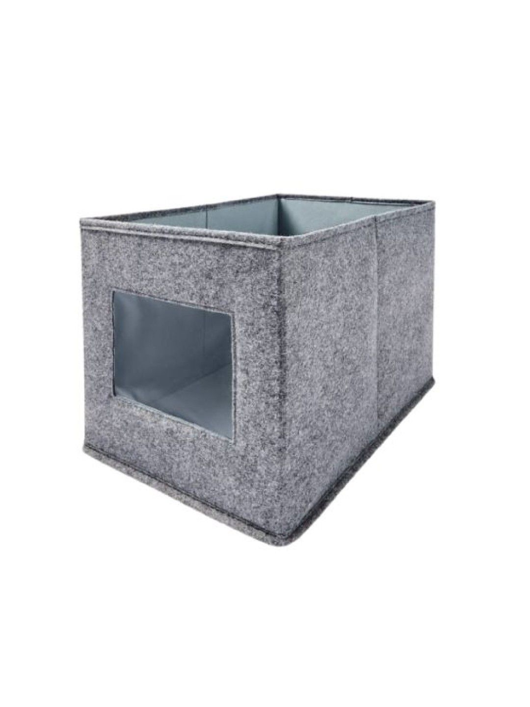 Anko Felt Box with Window (Gray- Image 2)