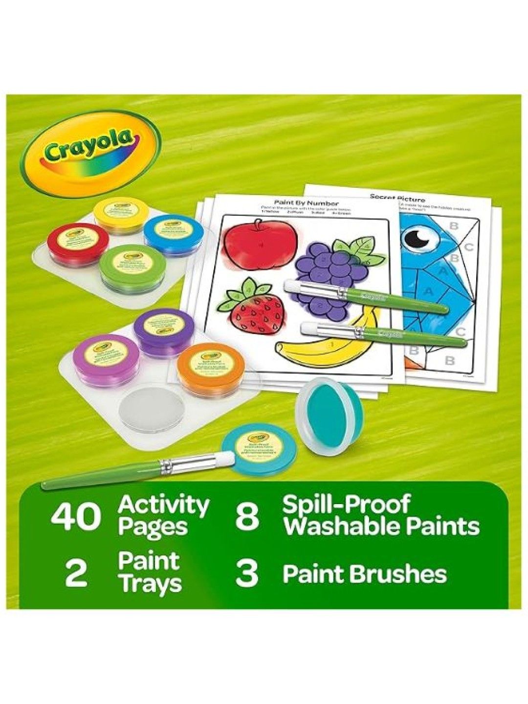 Crayola Spill-Proof Paint Activity Kit (No Color- Image 2)