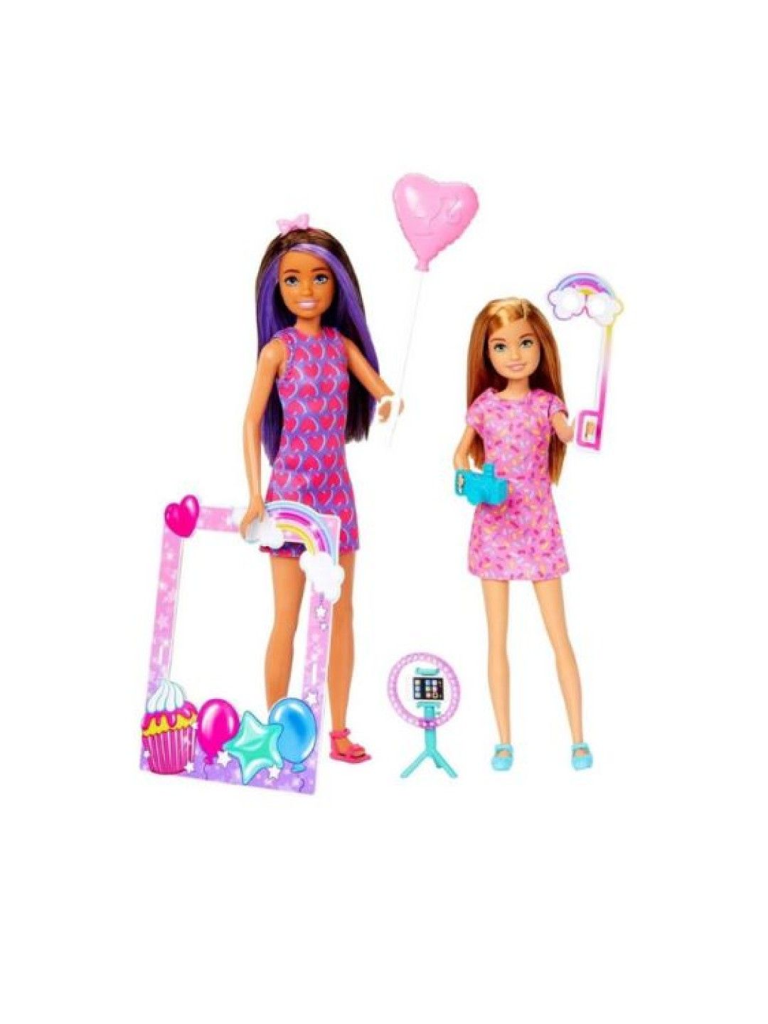 Barbie Sisters Skipper and Stacie Dolls - Photobooth Party-themed with Accessories (No Color- Image 2)