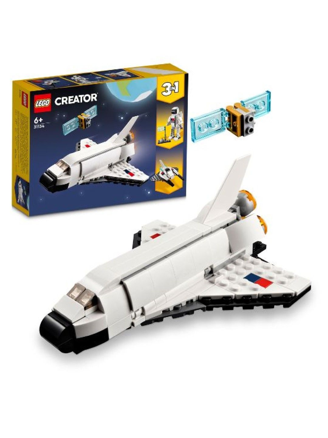 Lego Creator 3-in-1 31134 Space Shuttle Building Blocks (144pcs) (No Color- Image 2)