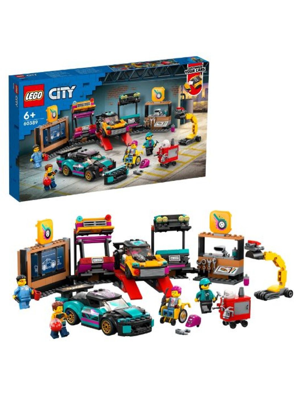 Lego City 60389 Custom Car Garage Building Blocks (507pcs) (No Color- Image 2)