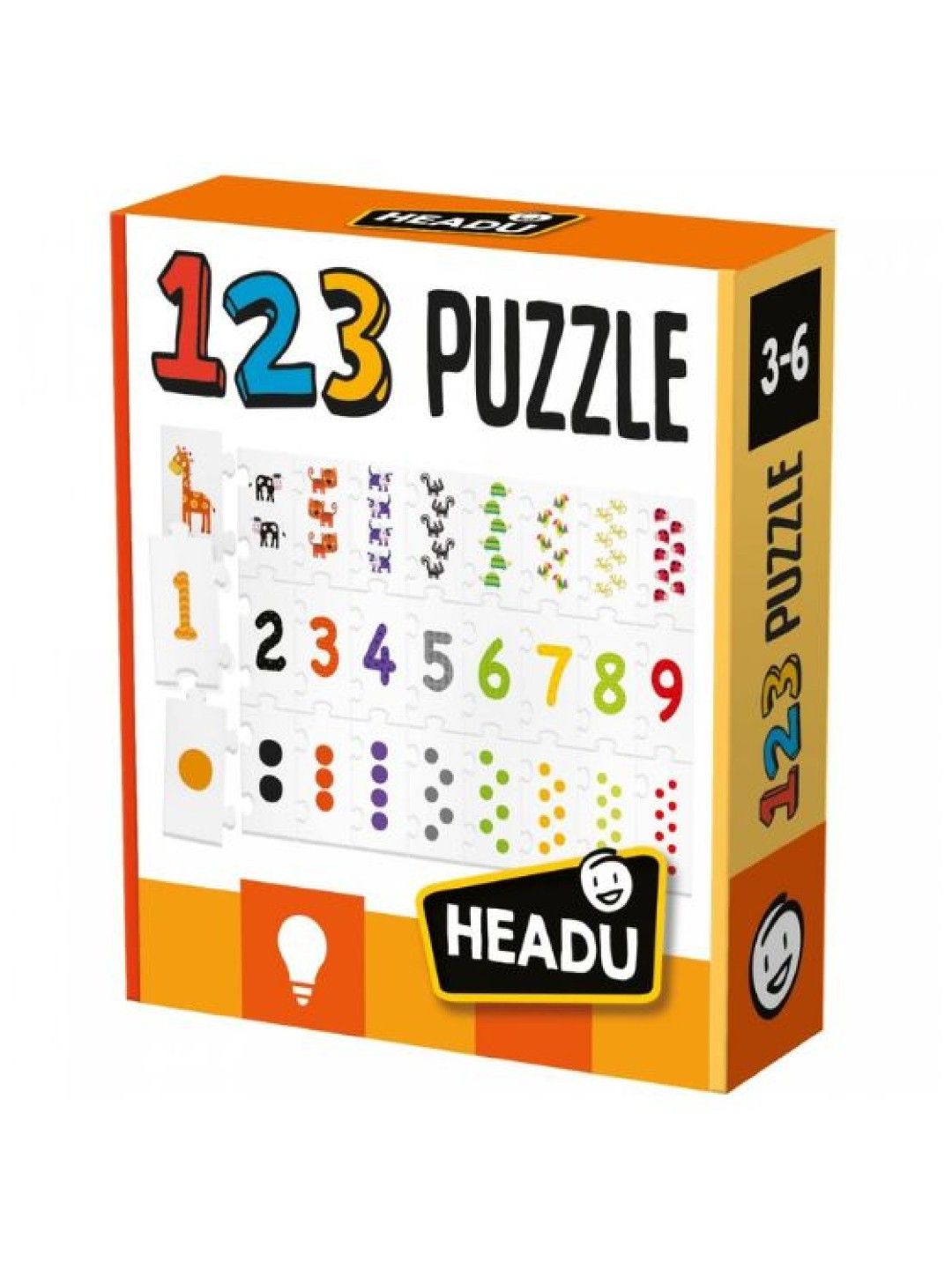 Headu 123 Puzzle (No Color- Image 1)