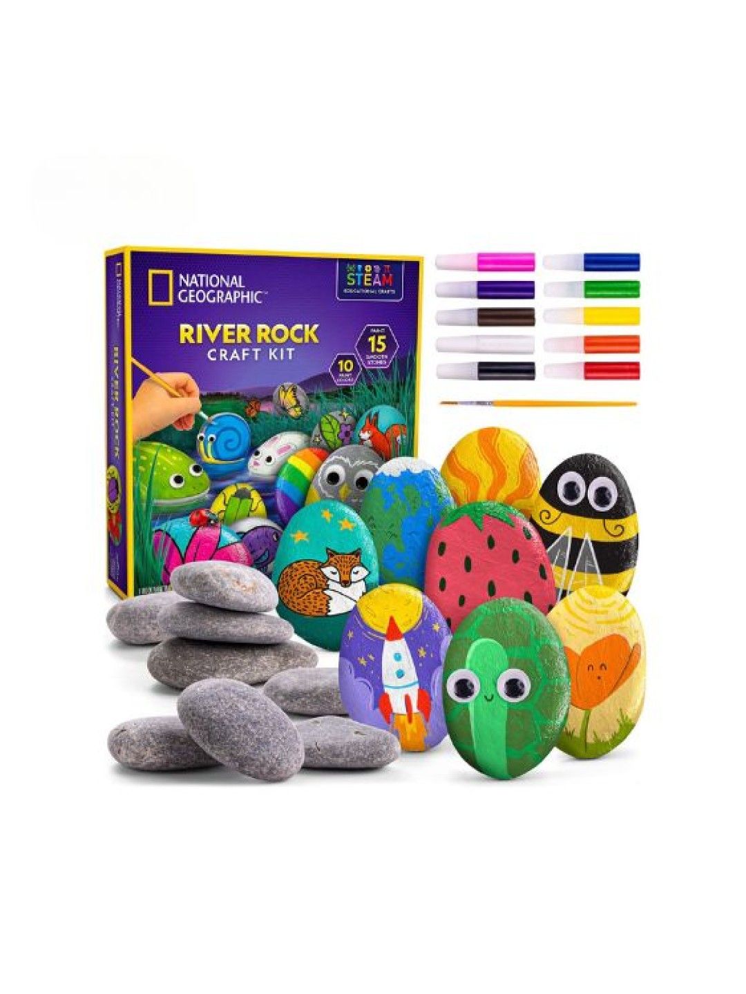 National Geographic Rock Painting Activity Kit (No Color- Image 2)