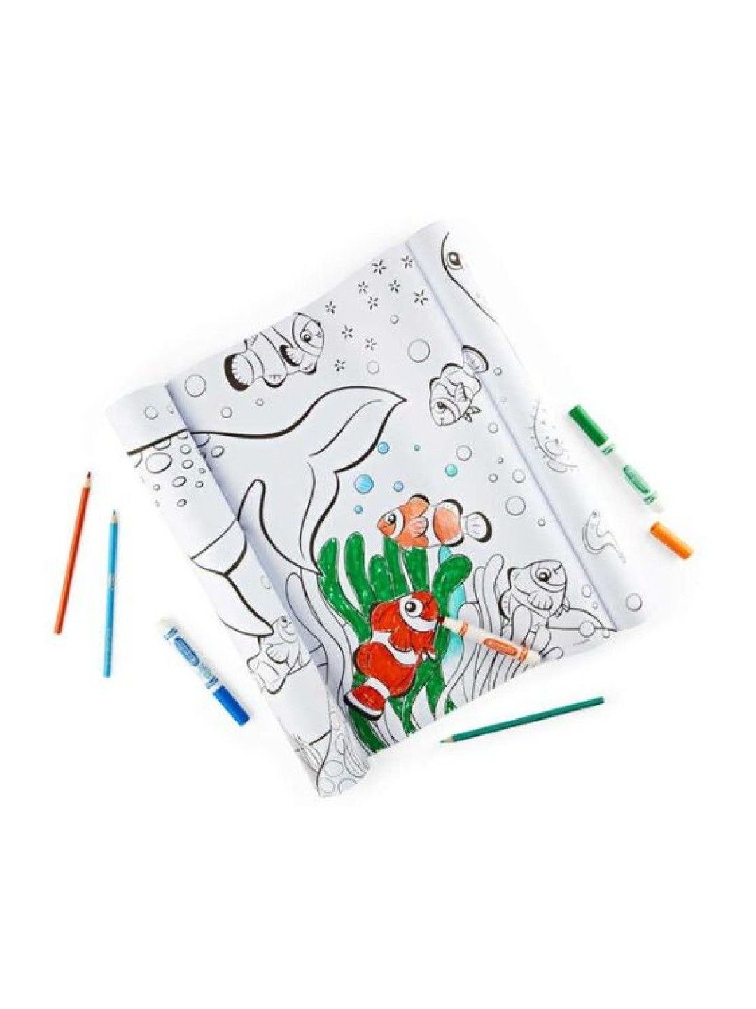 Crayola Giant Coloring Roll - Deep Sea Friends (No Color- Image 2)