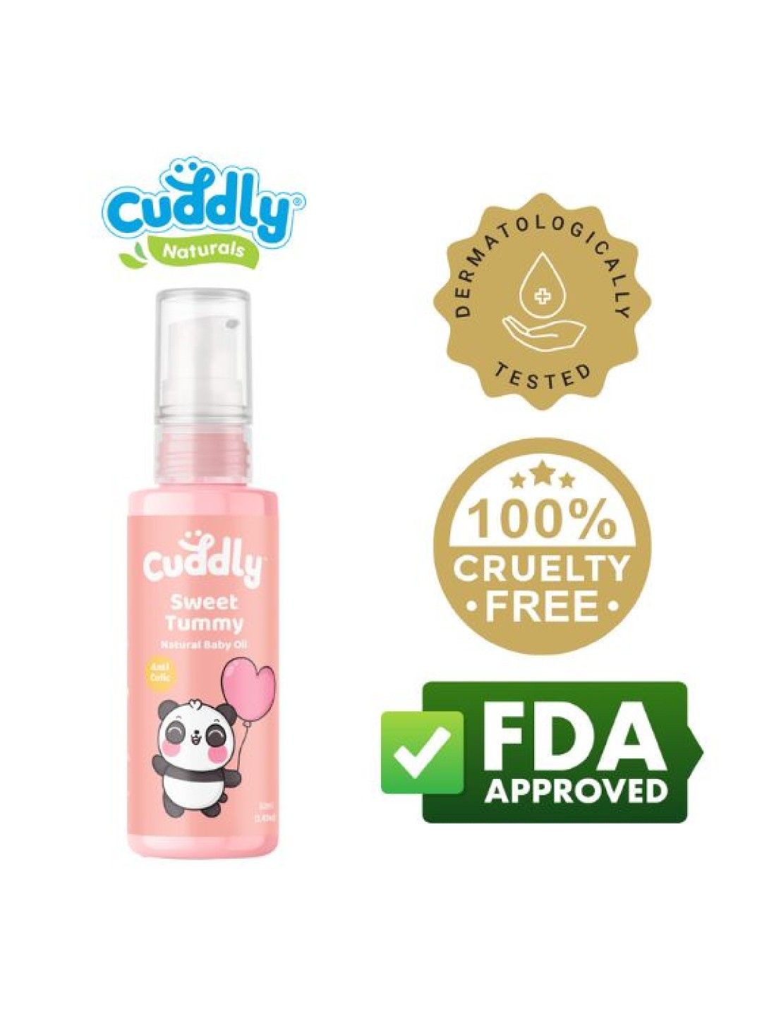 Cuddly Organic Sweet Tummy Anti Colic Massage Oil (50ml) (No Color- Image 2)