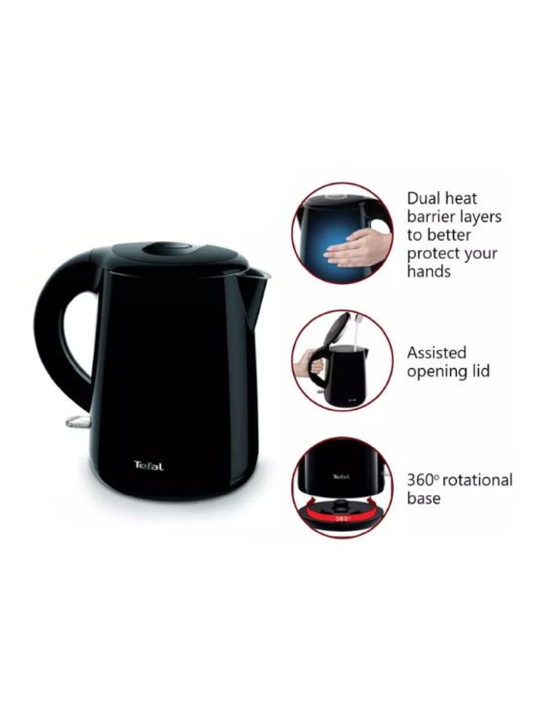 Tefal Safe'Tea Cordless Electric Kettle (1L) (No Color- Image 2)