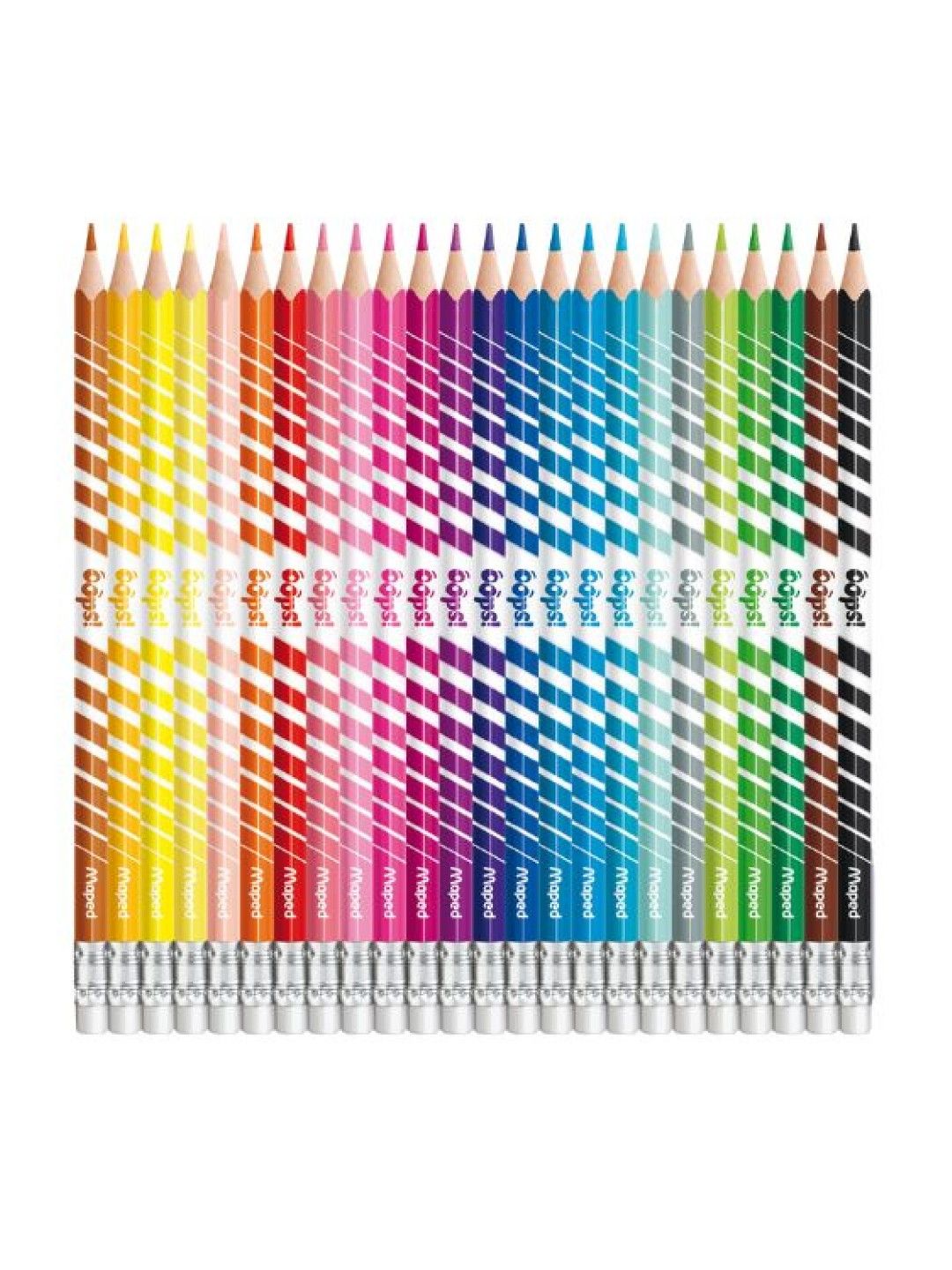 Maped ColorPeps Oops Erasable Color Pencil with Eraser End (24 Colors) (No Color- Image 2)