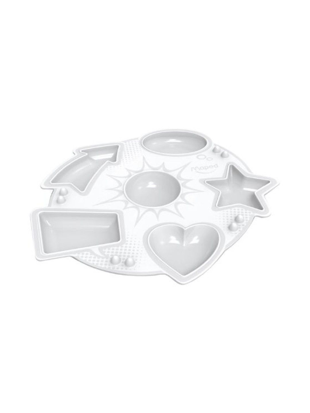 Maped ColorPeps Plastic Coloring Paint Palette 6 Paint Compartments (No Color- Image 2)