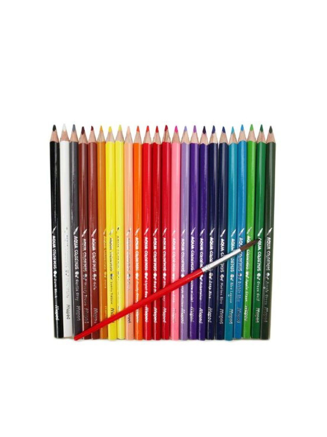 Maped Aqua ColorPeps Watercolor Pencils with Paint Brush set of 24 colors (No Color- Image 2)