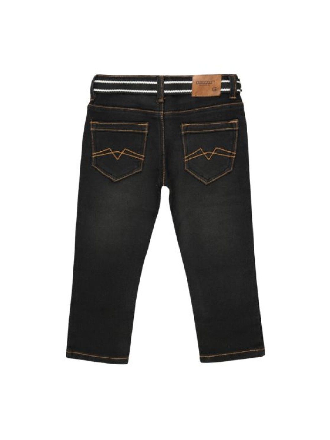 Grizzly Boys Basic Denim Black Pants (Black- Image 2)