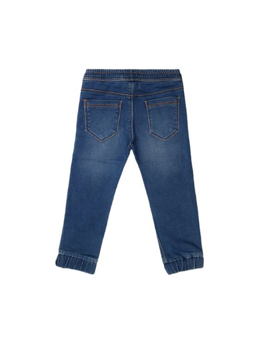 Grizzly Boys Denim Jogger Pants Garterized Waistband (Blue- Image 2)