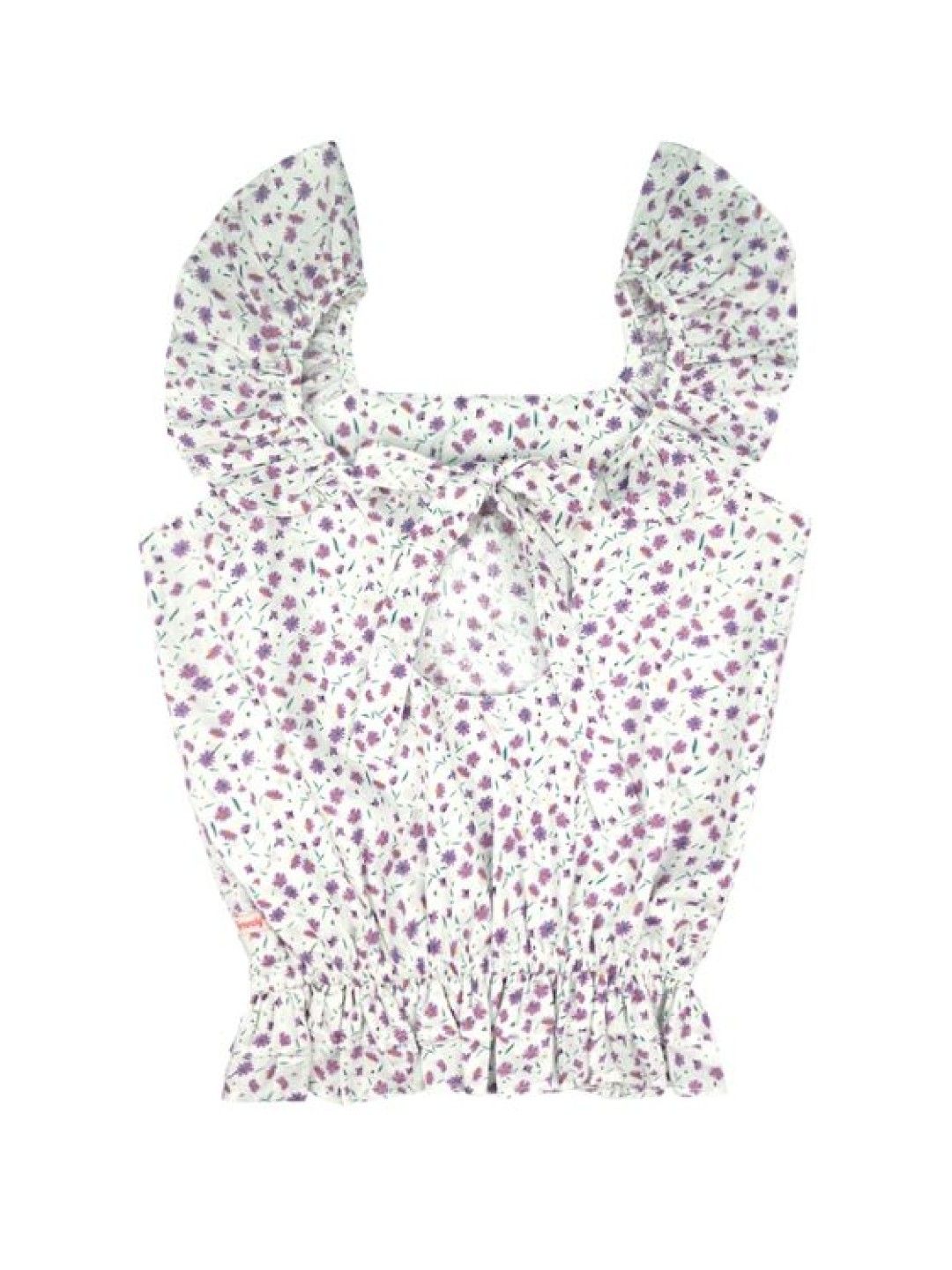 Grizzly Girls Ruffle Woven Blouse (Purple- Image 2)