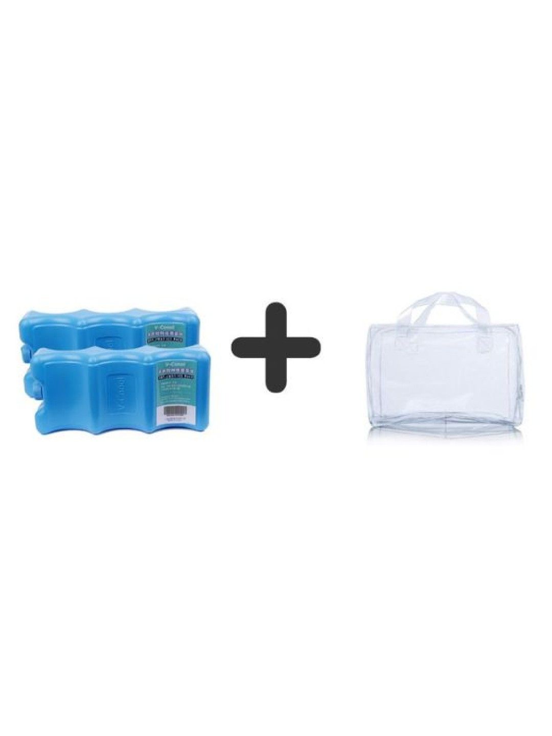 V-coool Transparent Clear PVC Waterproof Zipper Bag with Ice Bricks (No Color- Image 2)