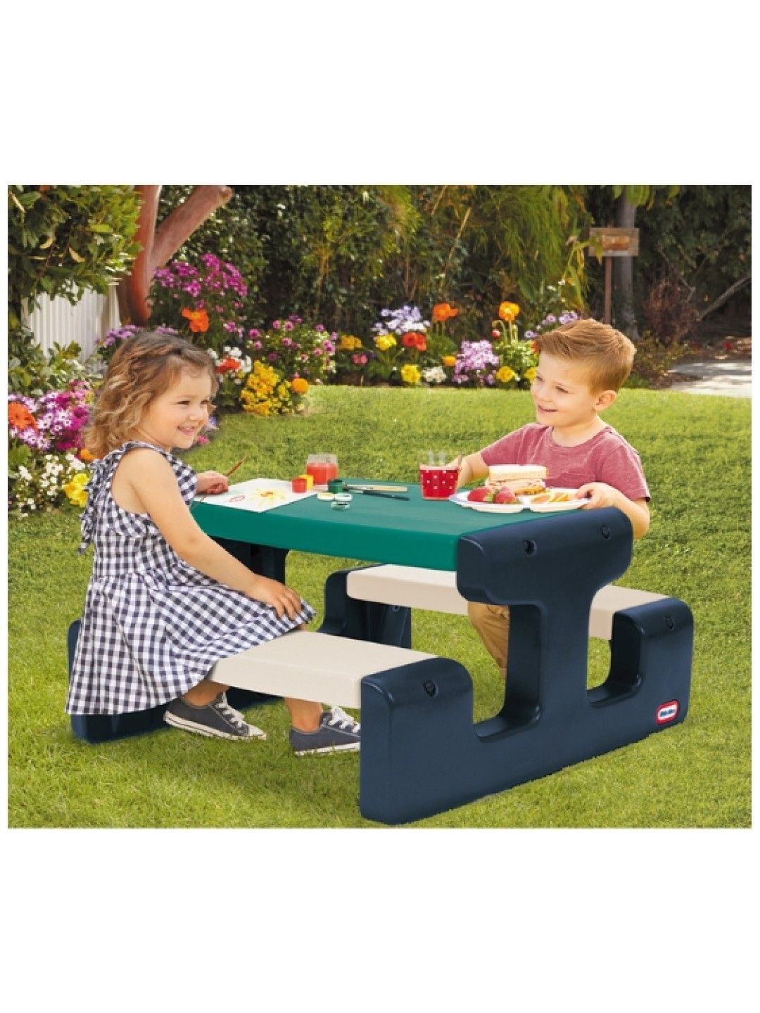 Little Tikes Junior Picnic Table-Jungle (No Color- Image 2)