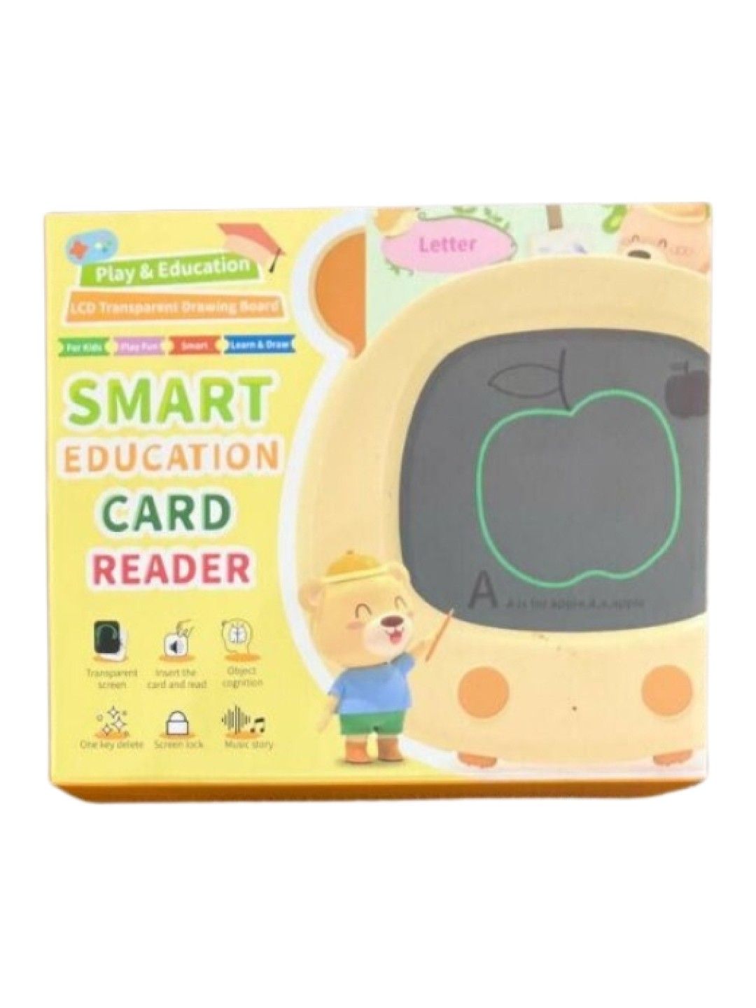 QT Hub LCD Drawing Board with Talking Flash Card (No Color- Image 2)