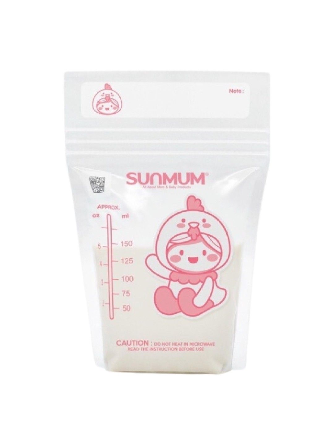 Sunmum Breastmilk Storage Bags 5oz (50s) (No Color- Image 2)