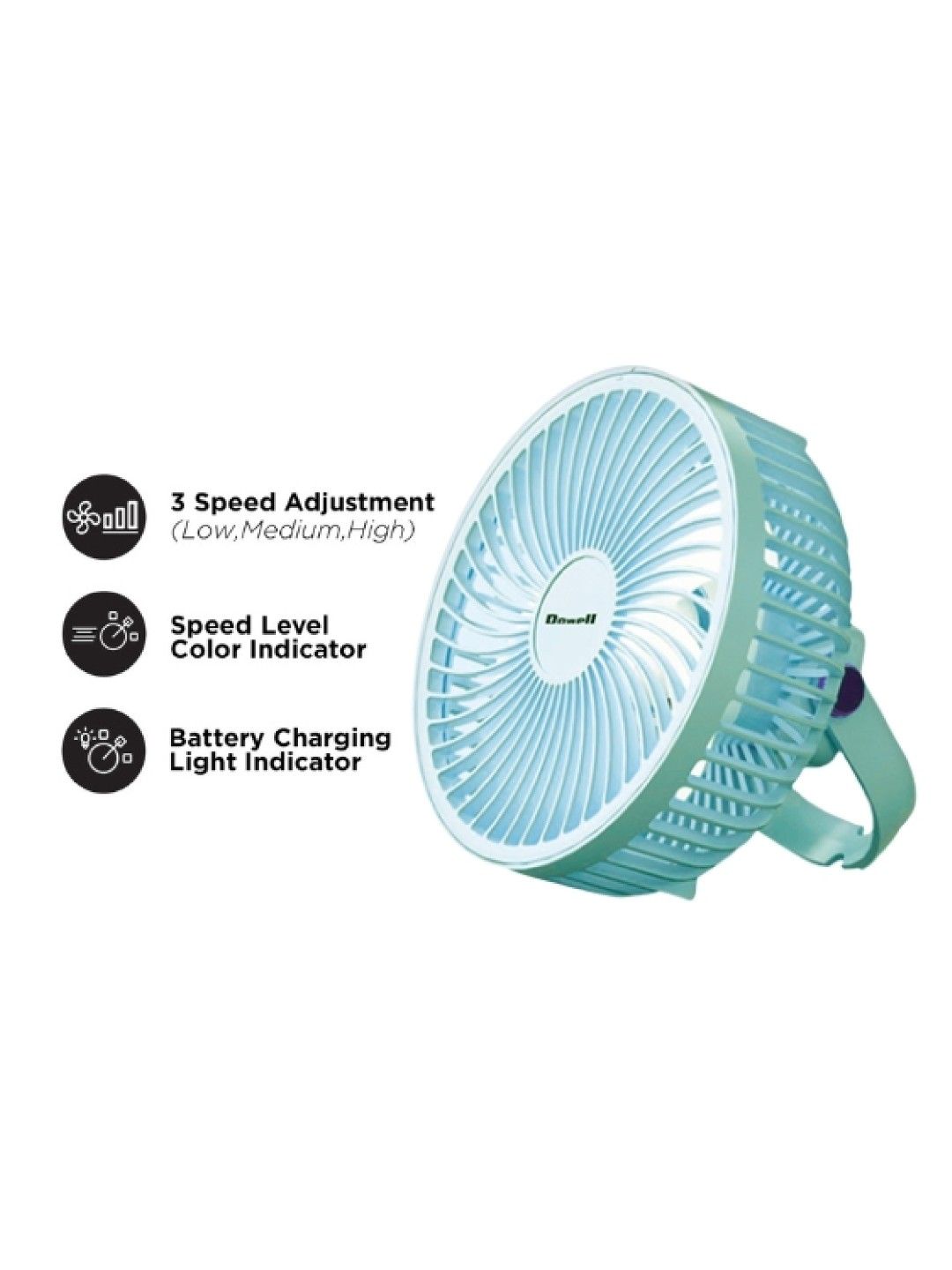 Dowell USB Portable Fan UF-303H (Blue- Image 2)