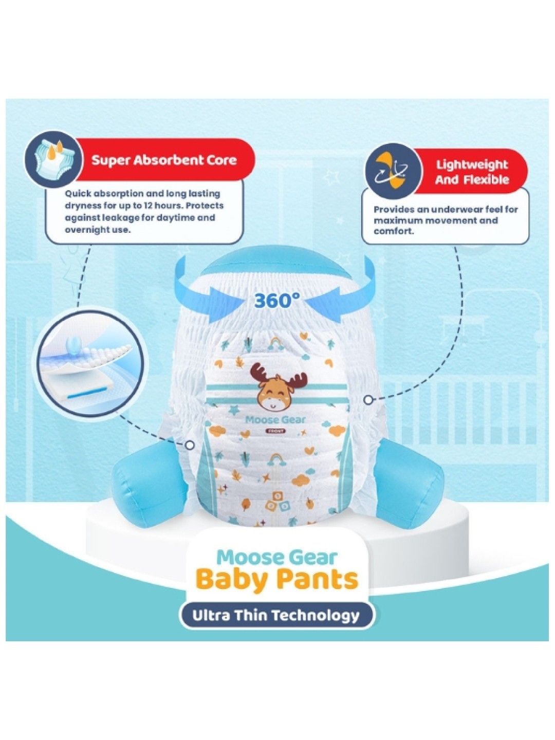 Moose Gear Baby Pants Diaper 4XL (30 pcs) (No Color- Image 2)