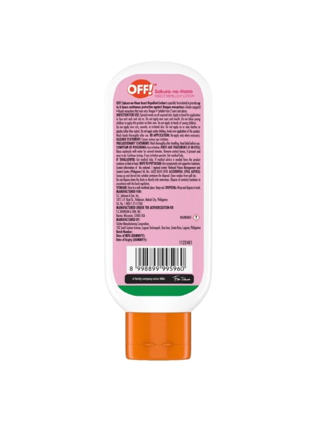 OFF! Mosquito Repellent Sakura Lotion (100ml) (No Color- Image 2)