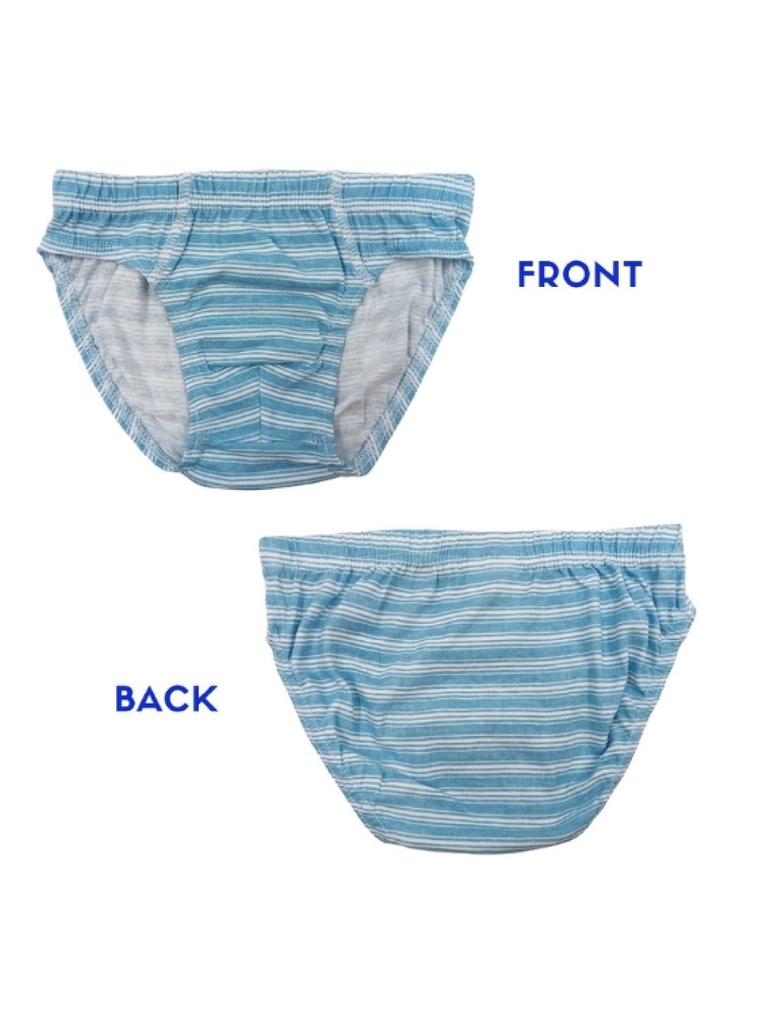 Enfant Toddler Boys Brief (3 pcs) (Gray, Orange & Blue- Image 2)