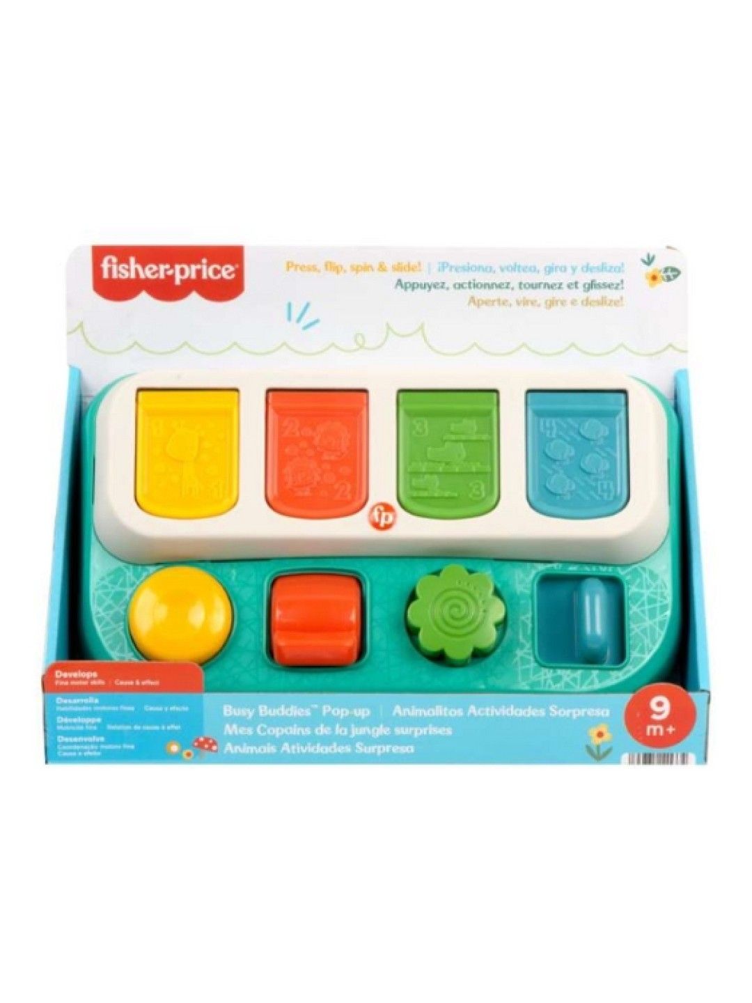 Fisher Price Busy Buddies Pop-Up Infant Fine Motor Toy (No Color- Image 2)