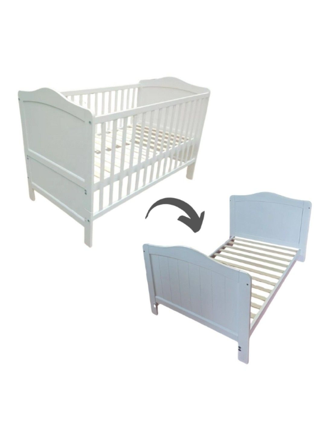 Hamlet Kids Room Freya Convertible Crib with Mattress (No Color- Image 2)