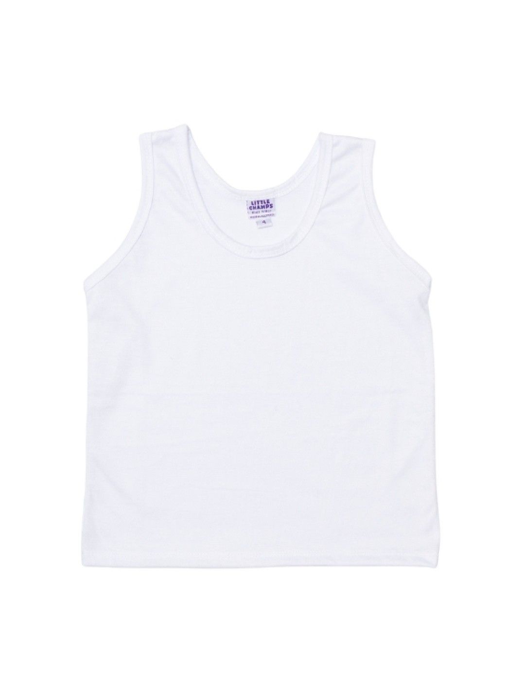 Little Champs Basic Sando Tank Top (Pack of 2) (White- Image 2)