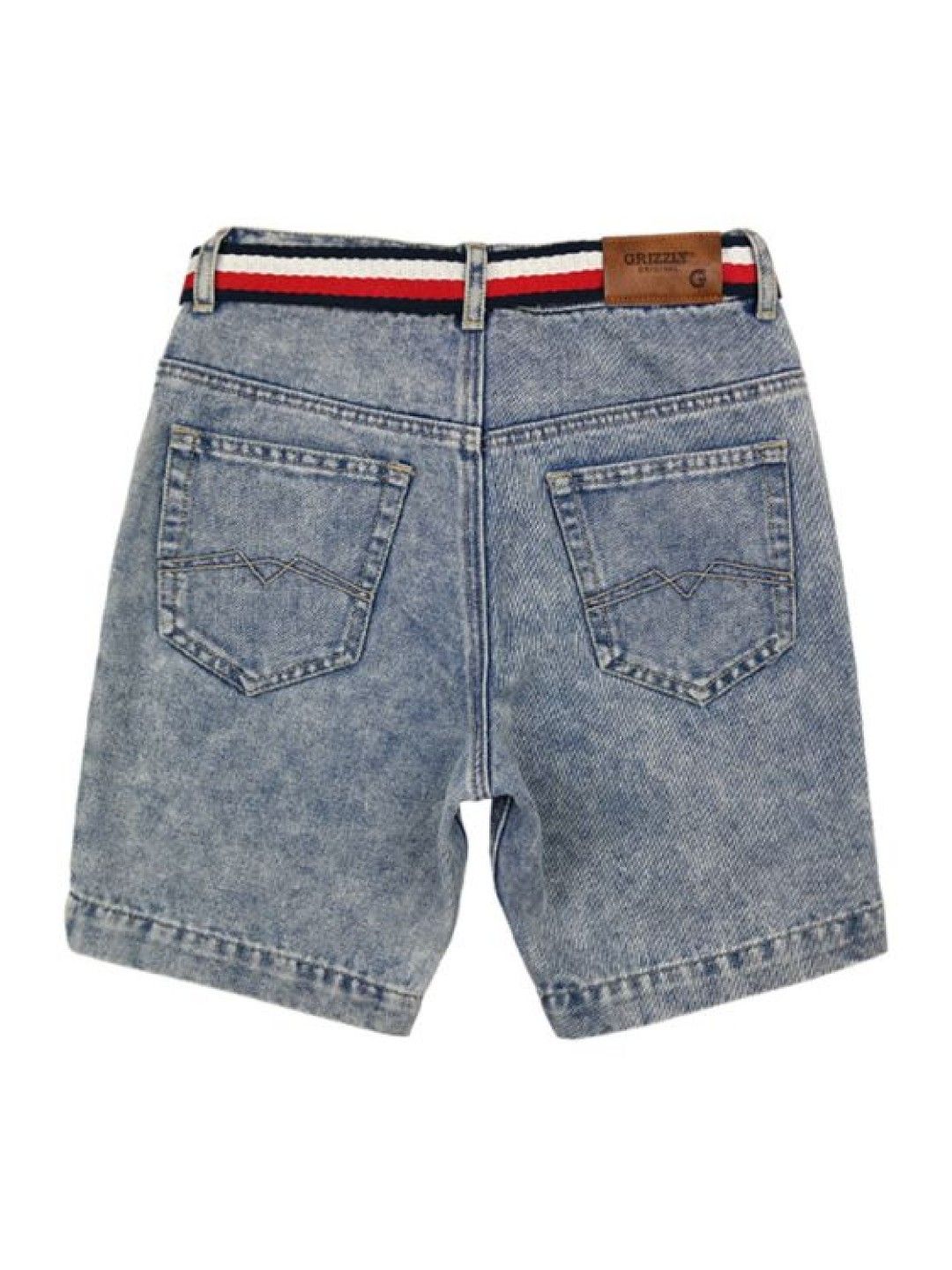 Grizzly Boys Basic Short with Belt (Denim Blue- Image 2)