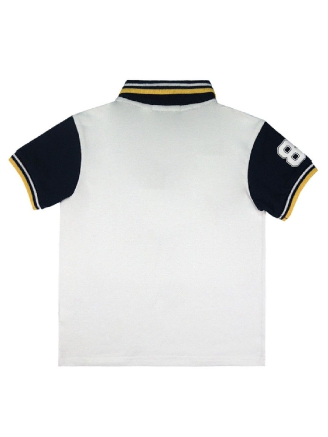 Grizzly Boys Polo Shirt with Embroidery and Print (White- Image 2)