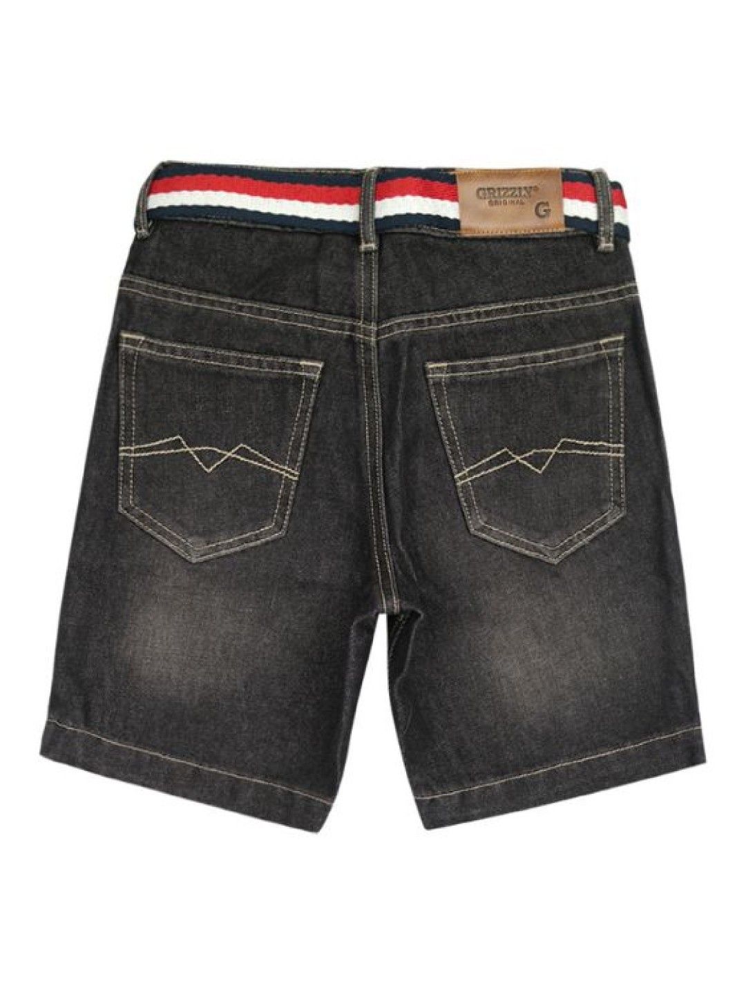 Grizzly Boys Basic Short with Belt (Black- Image 2)