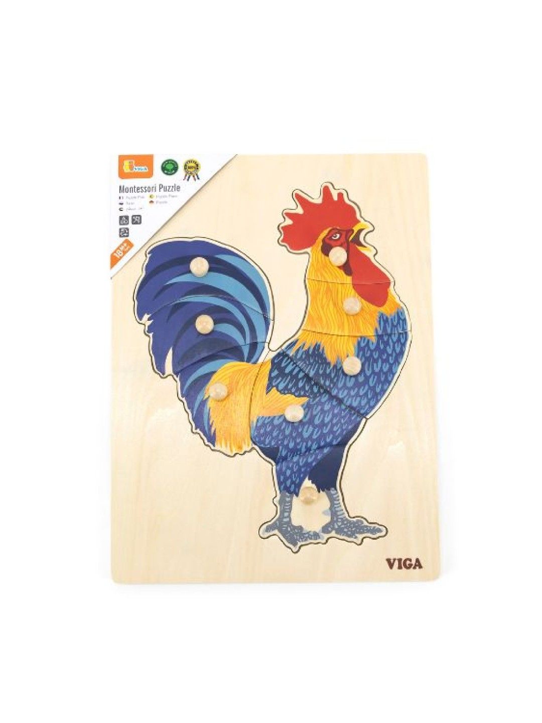 Viga Montessori Puzzle Rooster | edamama