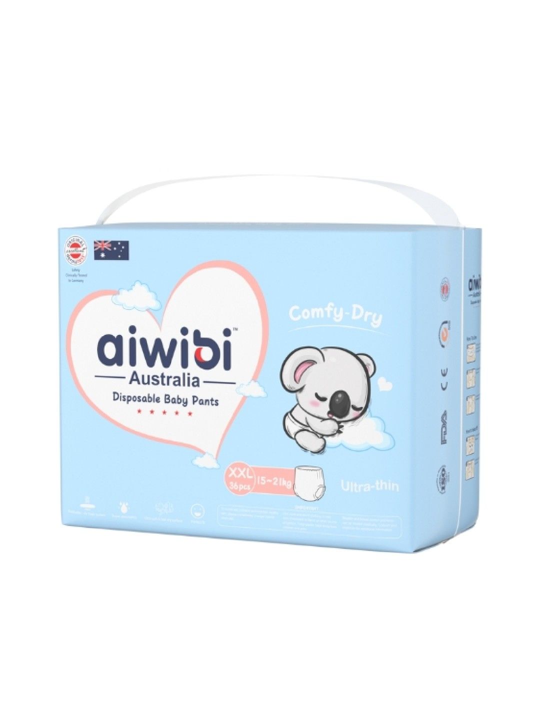 Aiwibi Australia Comfy Dry Pants Diaper - XXL (No Color- Image 2)