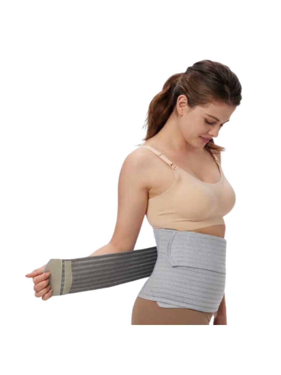 MOOIMOM Bamboo Postpartum Belly Band (Gray- Image 2)