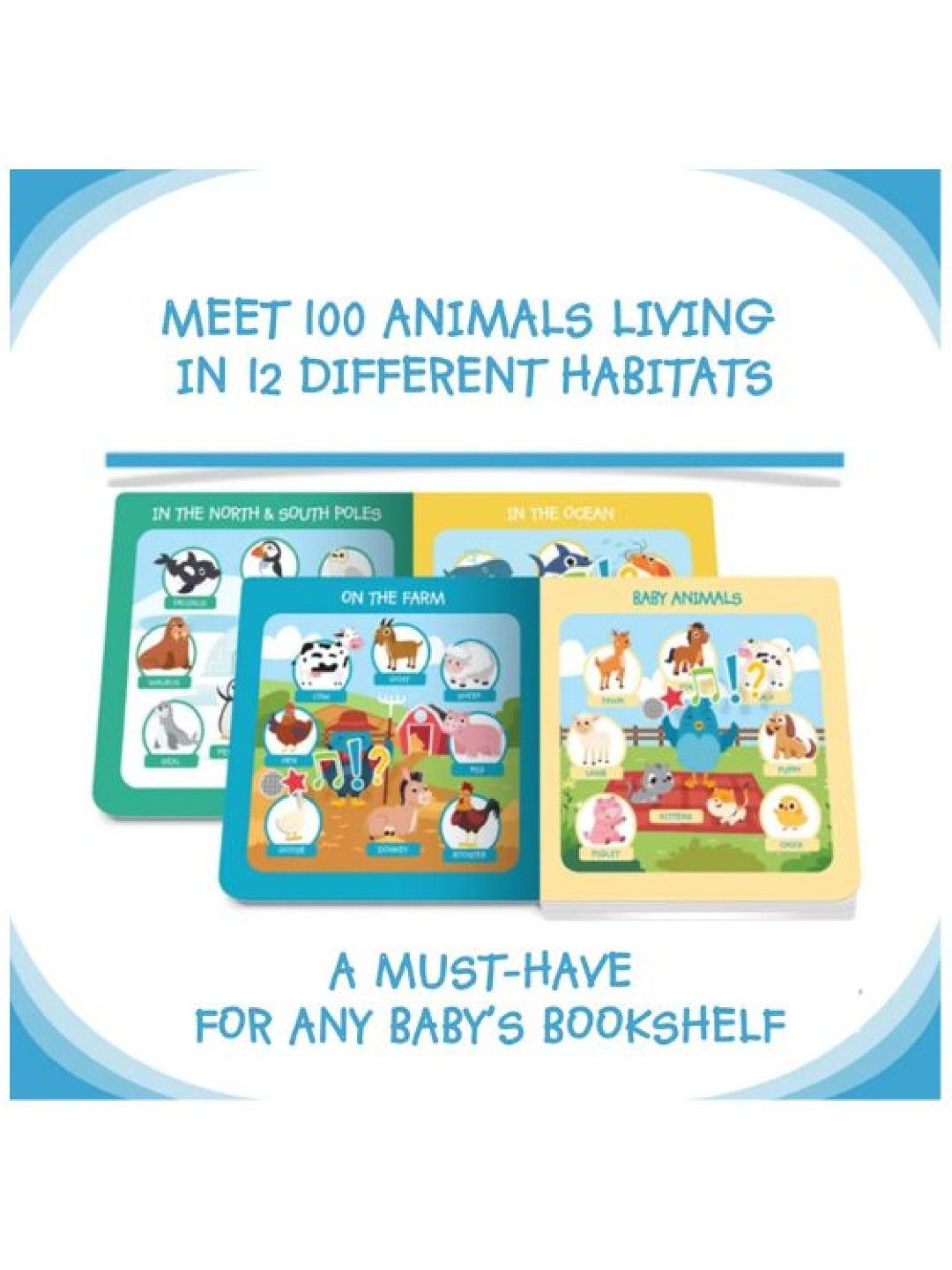 Ditty Bird First 100 Animals Sound Book (No Color- Image 2)