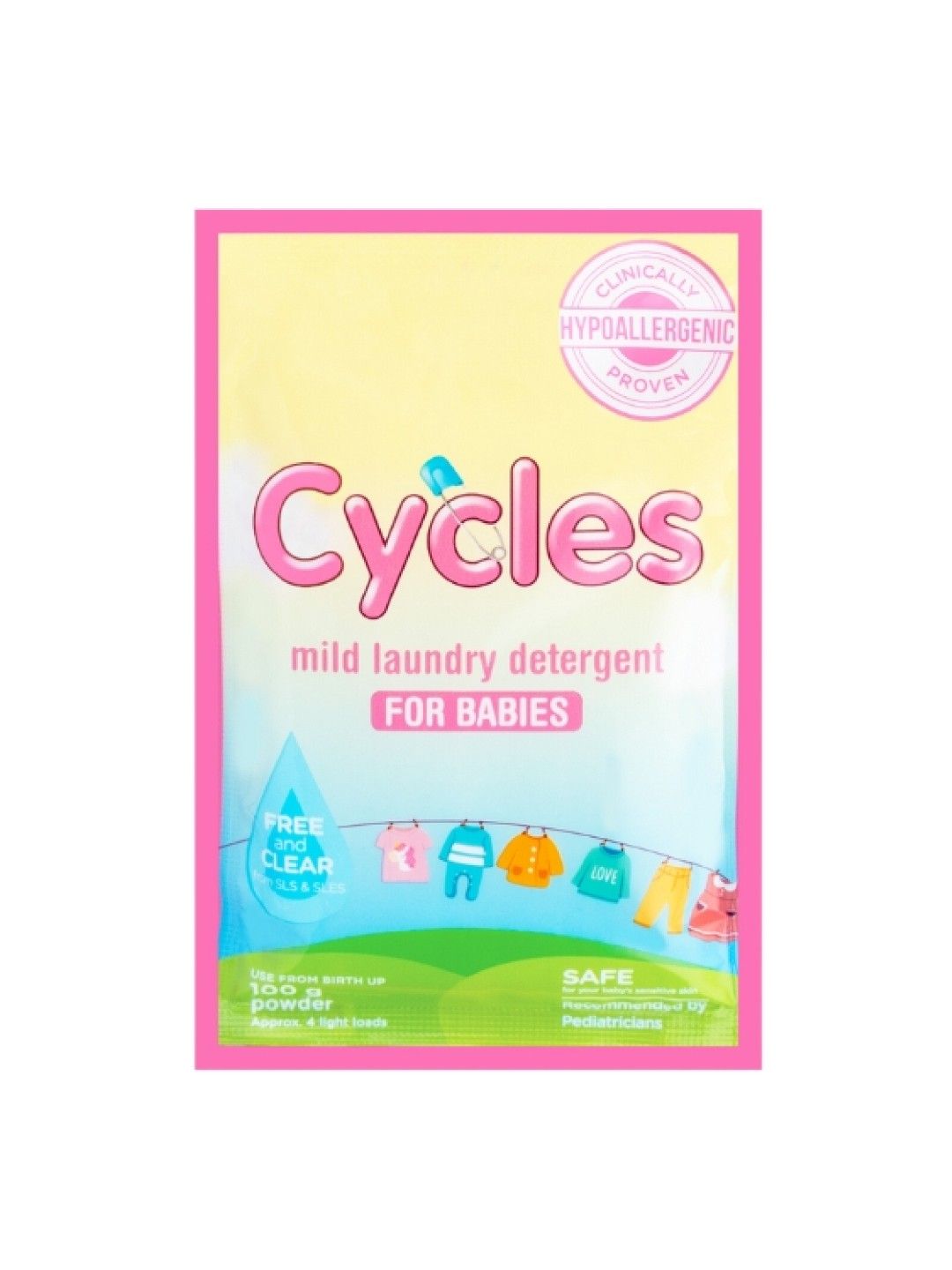 Cycles Mild Laundry Detergent Powder Set of 3 (100g) (No Color- Image 2)