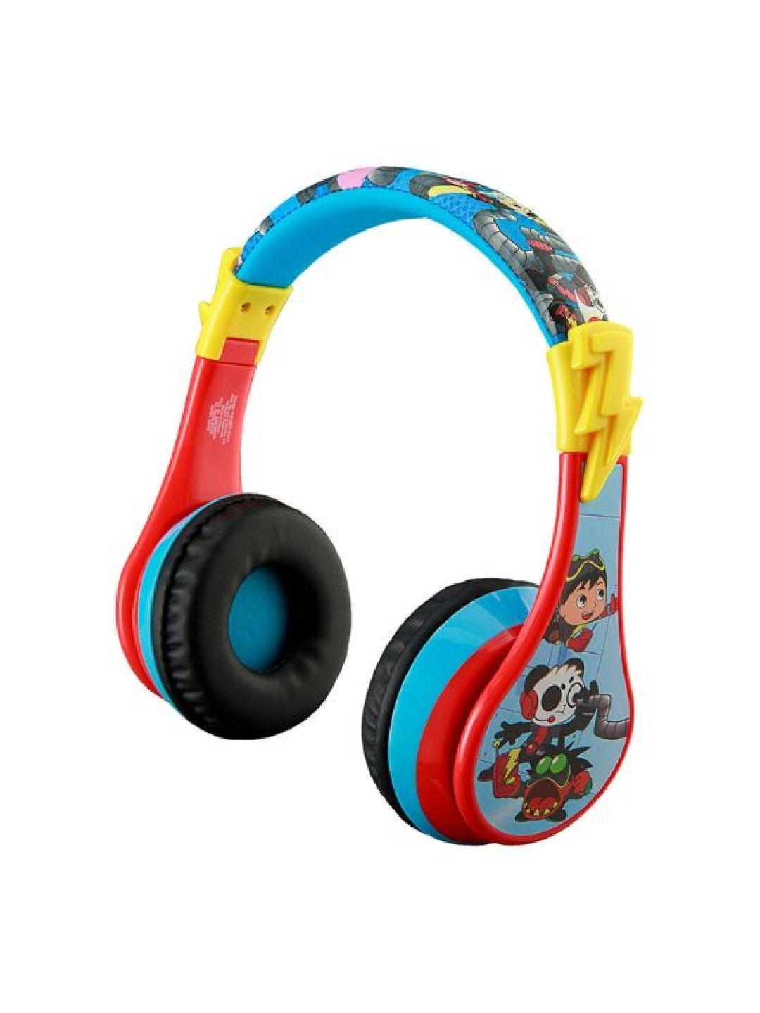 Ryan's World Bluetooth Wireless Headphones with Microphone & Volume Reducer (Multicolor- Image 2)