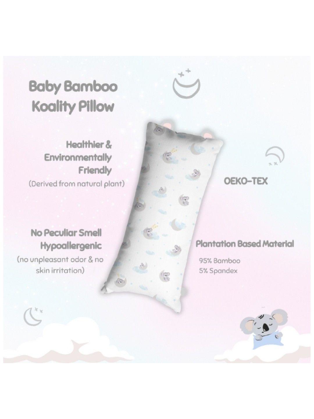 Nizu Baby Bamboo Koality Pillow Hug (No Color- Image 2)