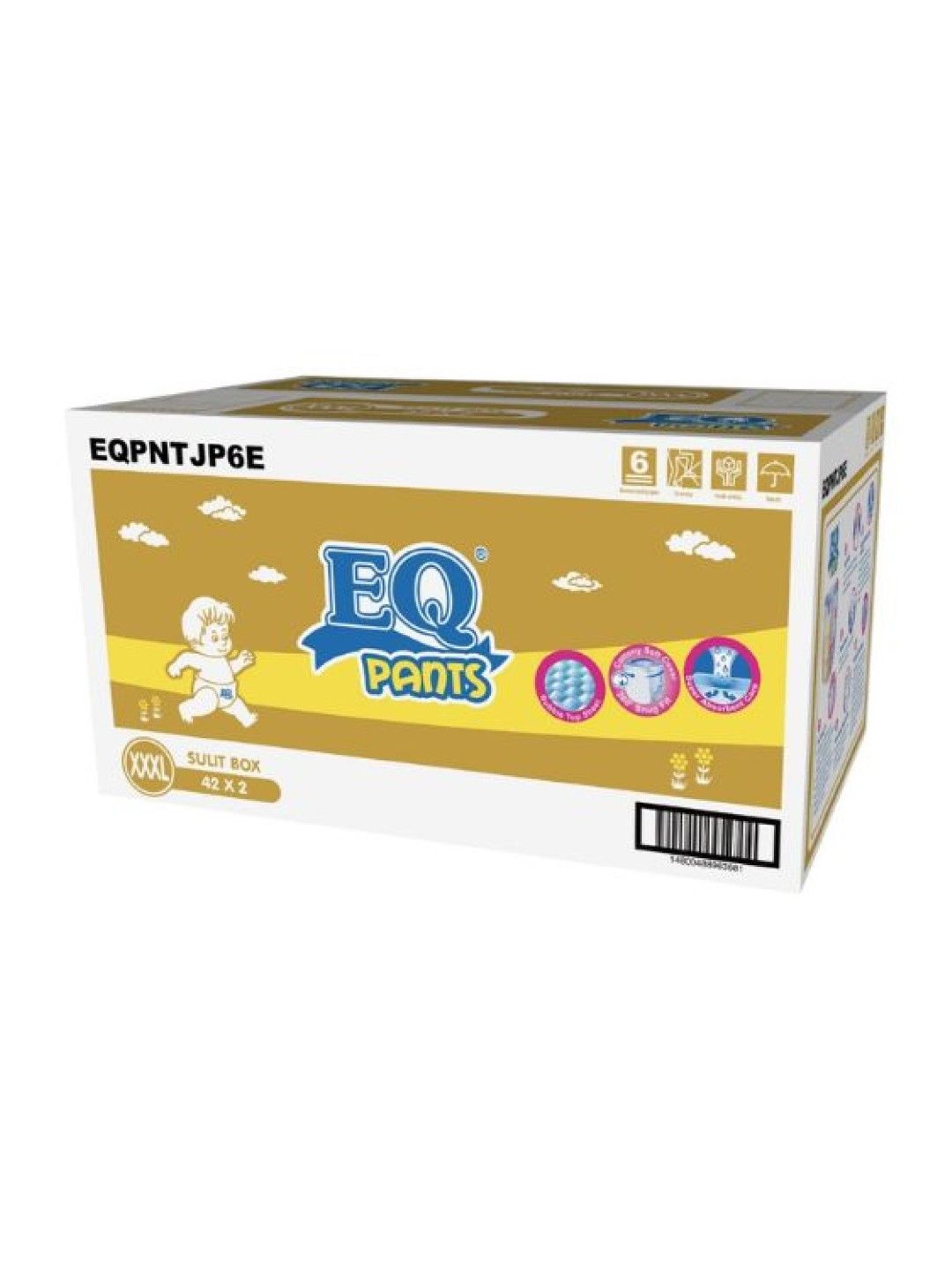 EQ Diapers and Wipes [Online Exclusive] EQ Pants Sulit Box XXXLarge (84s) (No Color- Image 2)