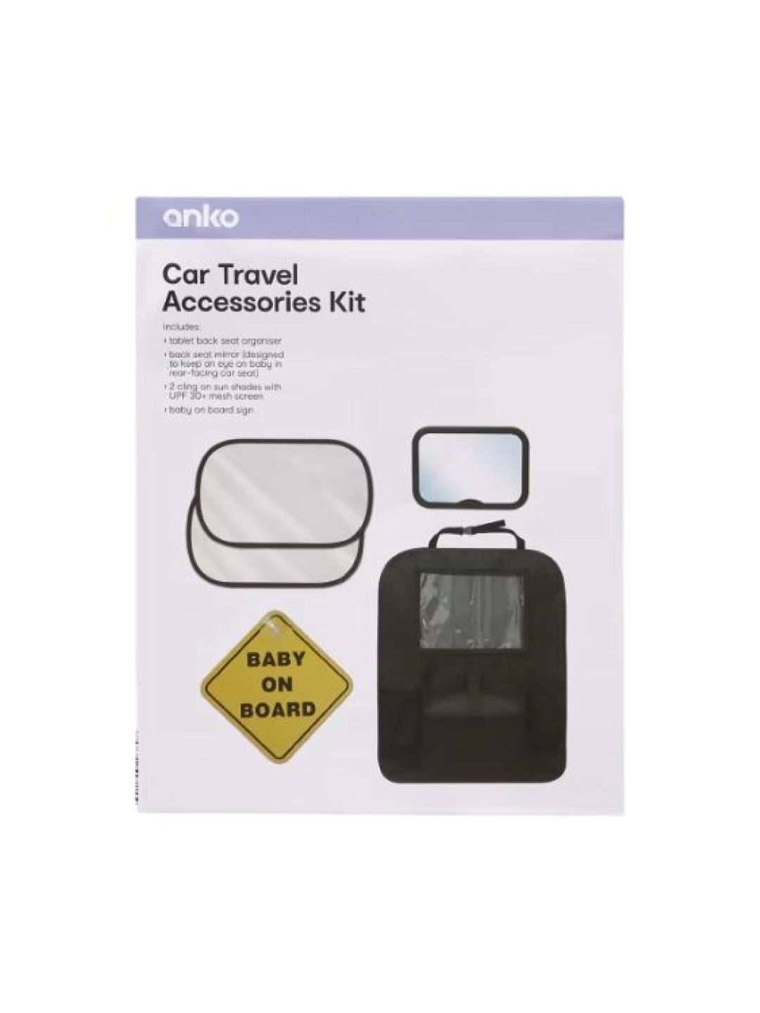 Anko Car Accessories Kit (Black- Image 2)