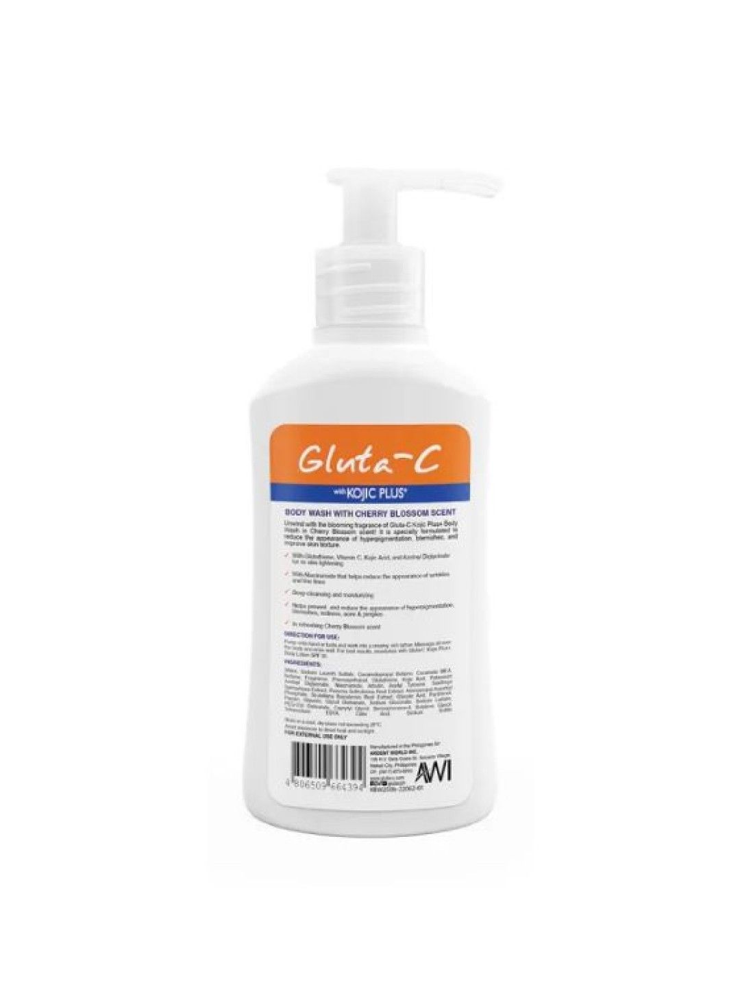 Gluta-C Kojic Plus+ Body Wash with Cherry Blossom Scent (250ml) (No Color- Image 2)