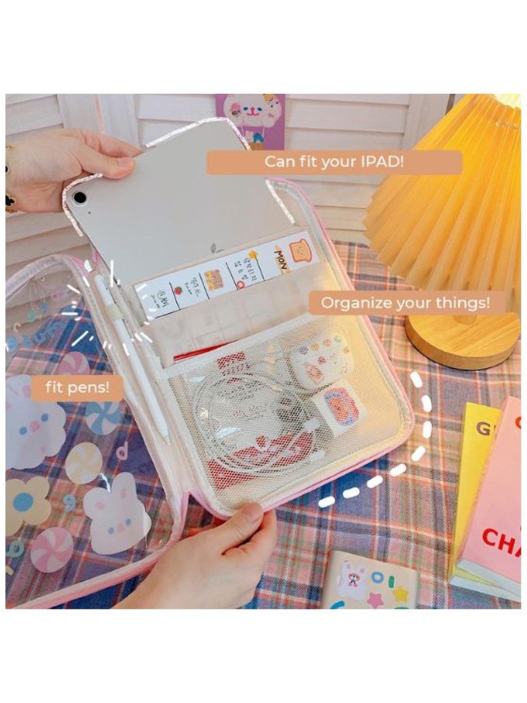 Scenti Cute Rabbit Tablet Organizer with Dividers (No Color- Image 2)