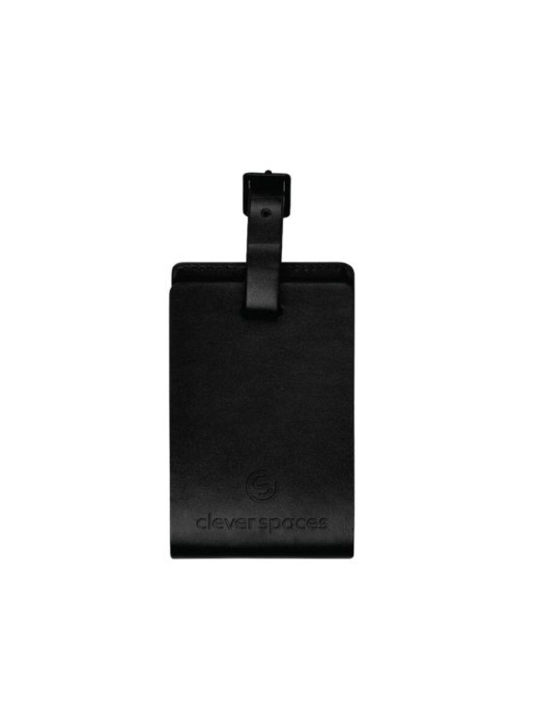 Clever Spaces PU Leather Luggage Tag (Black- Image 2)