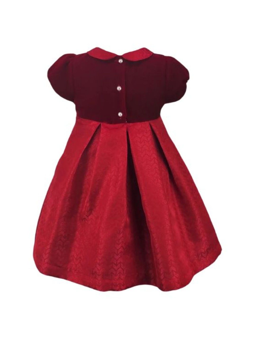 Periwinkle Anouck Velveteen Party Dress (Red- Image 2)