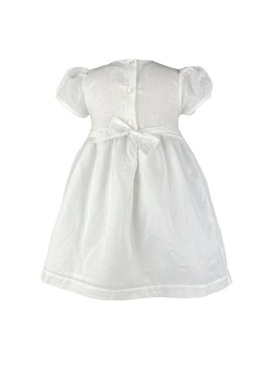 Periwinkle Betty White Smocked dress (White- Image 2)