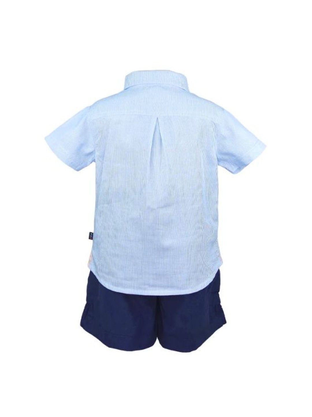 Periwinkle Bennet Top and Bottom Set Polo Shorts (Blue- Image 2)