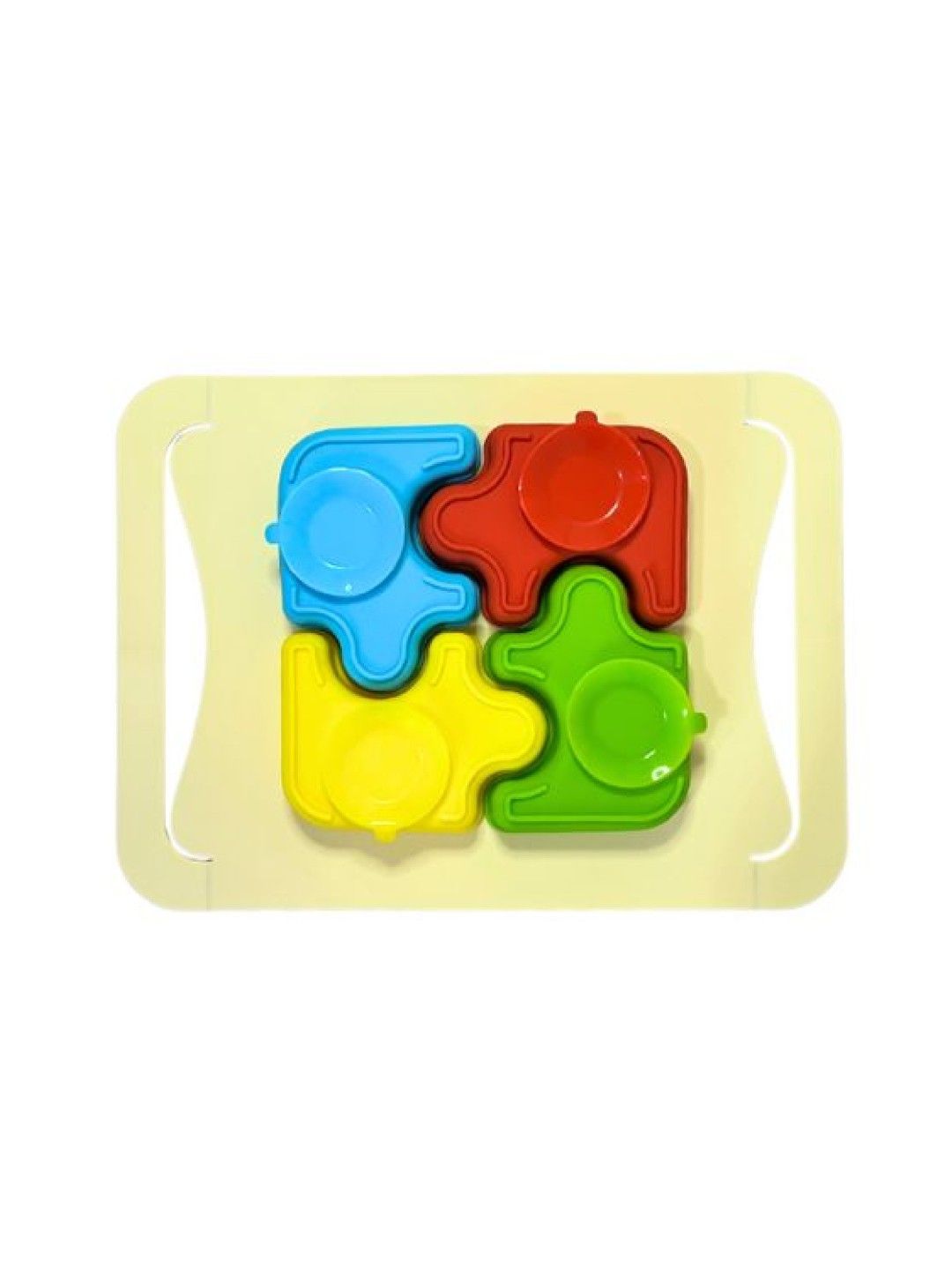 JulieBean Baby Puzzle Plate with Carrying Tray (5pcs) (No Color- Image 2)