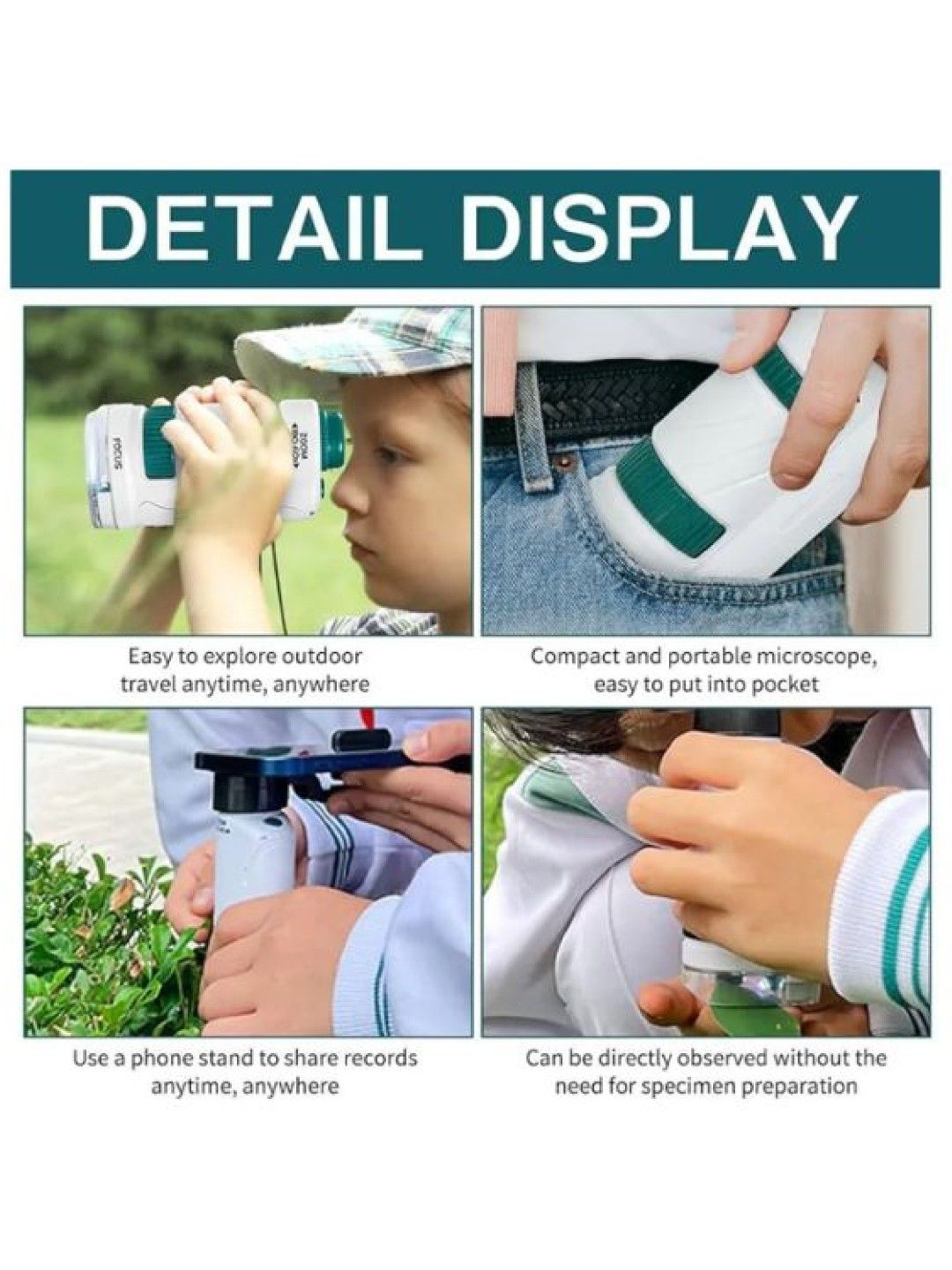 QT Hub Kids Pocket Microscope (No Color- Image 2)